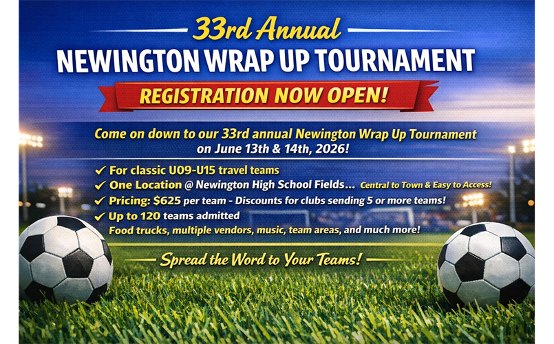33rd Annual Newington Wrap Up Tournament - Registration is Open
